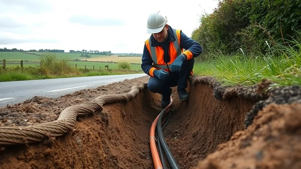 Underground Cable Installation in Welling | Buried Power & Data Lines